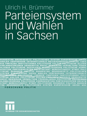 cover image of Parteiensystem und Wahlen in Sachsen